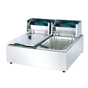 V – 6L – 2 Çift Hazneli Elektrikli Fritöz – 6+6 Litre, 220 V – Vosco
